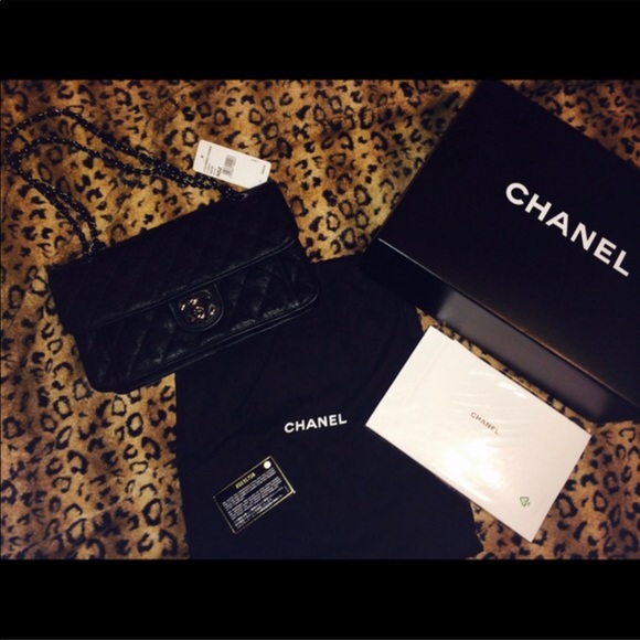 Authentic Chanel French Riviera blk Med Caviar bag - Picture 2 of 8